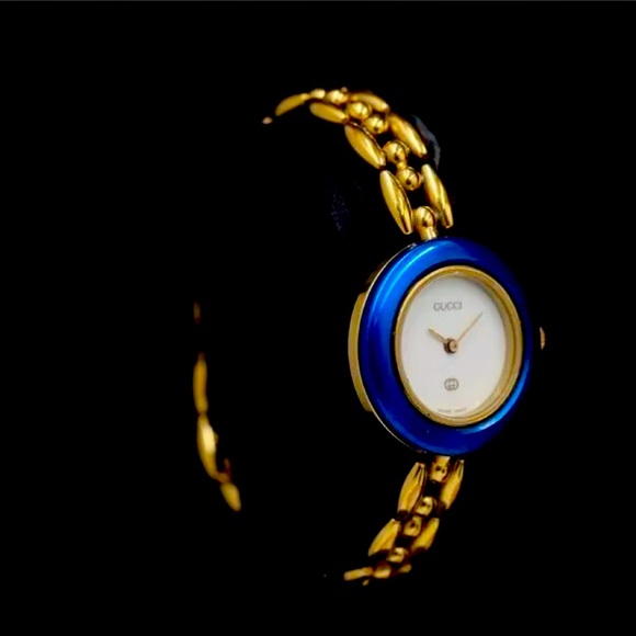 GUCCI LUXURY 14K Gold Plated Watch - Picture 1 of 8